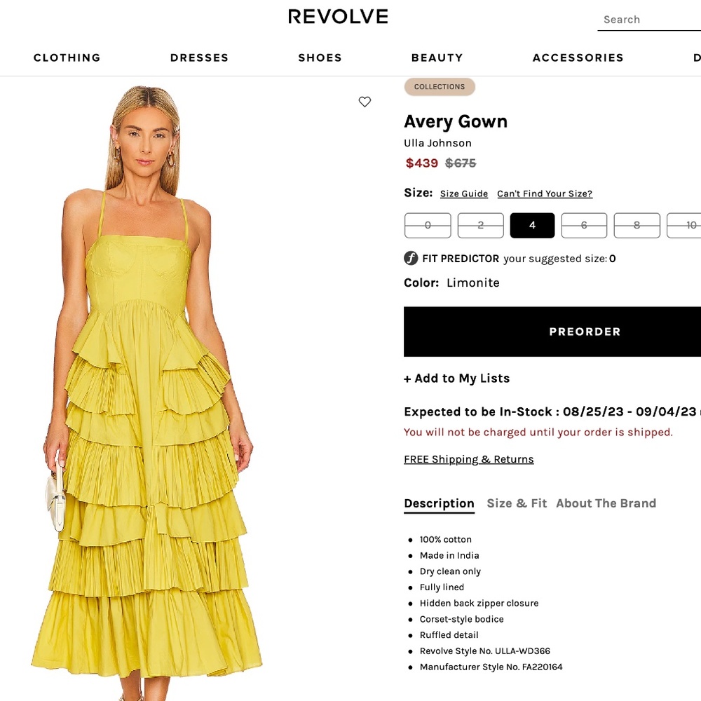 Ulla Johnson Avery Gown